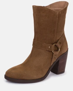 Mujer Yokono Botines|Botín De Tacón TOURS-008 MARRON