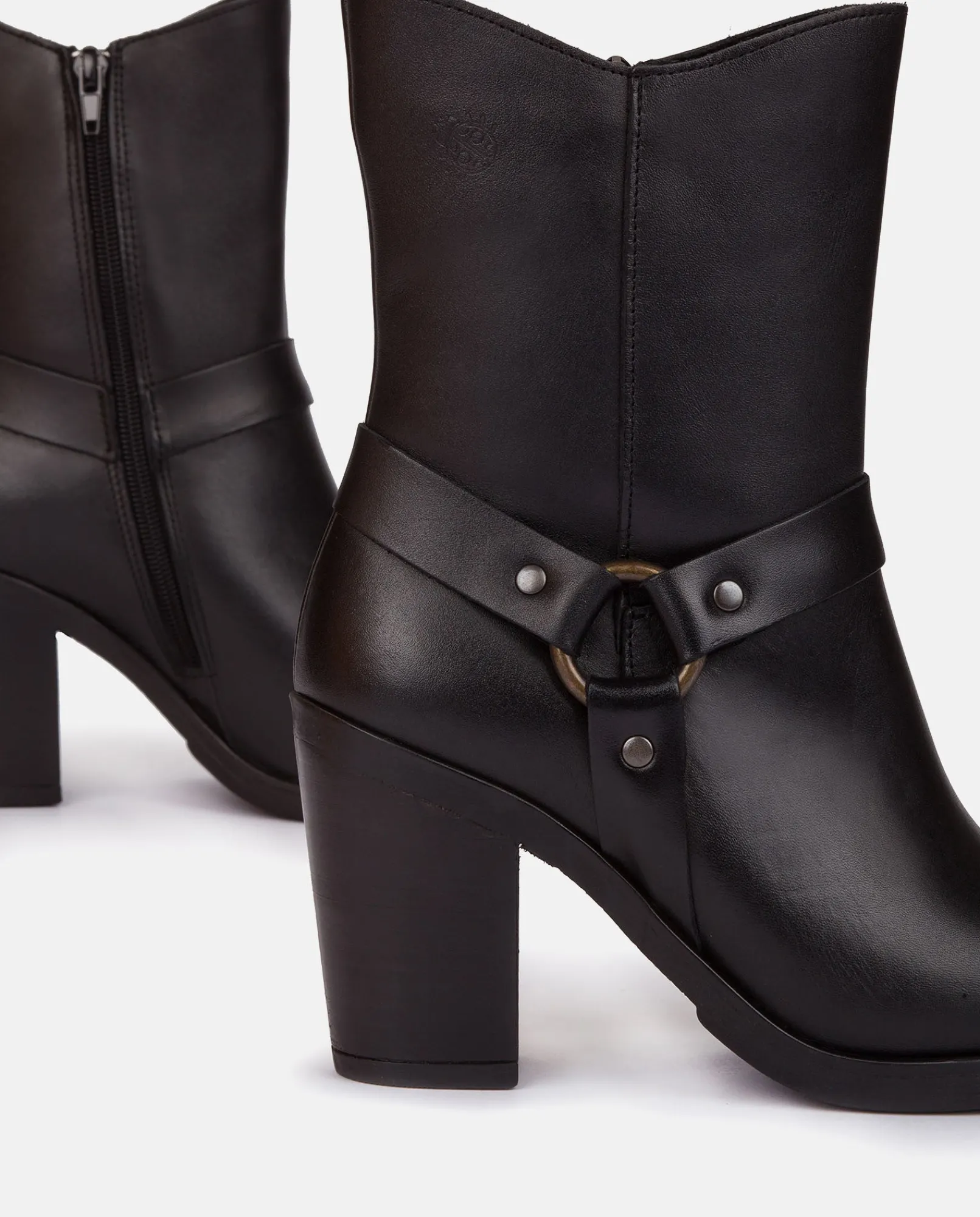 Mujer Yokono Botines|Botín De Tacón TOURS-008 NEGRO