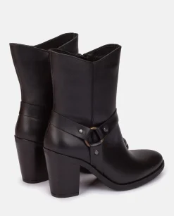 Mujer Yokono Botines|Botín De Tacón TOURS-008 NEGRO