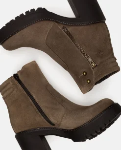 Mujer Yokono Botines|Botín De Tacón TUNA-002 MARRON