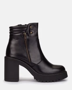 Mujer Yokono Botines|Botín De Tacón TUNA-002 NEGRO