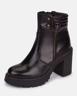 Mujer Yokono Botines|Botín De Tacón TUNA-002 NEGRO