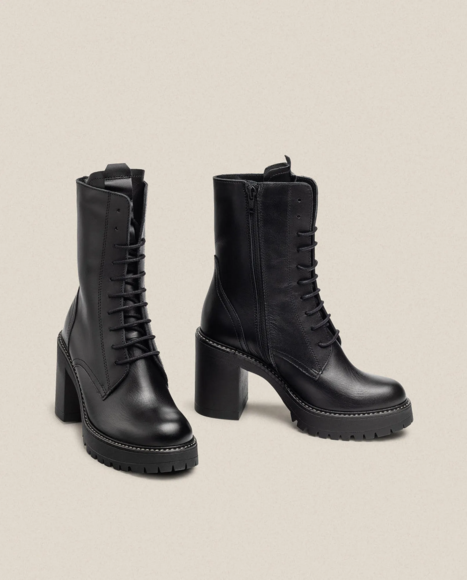 Mujer Yokono Botines|Botín De Tacón TUNA-006 Negro