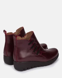 Mujer Yokono Botines|Botín Plano Atenas 033 Burdeos