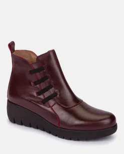 Mujer Yokono Botines|Botín Plano Atenas 033 Burdeos