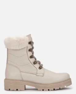 Mujer Yokono Botines|Botín Plano BERNA-001 Beige