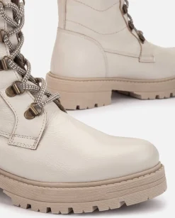 Mujer Yokono Botines|Botín Plano BERNA-001 Beige
