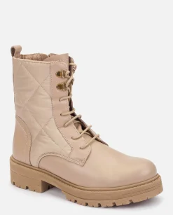 Mujer Yokono Botines|Botín Plano BERNA-007 Beige