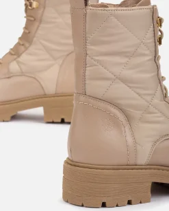 Mujer Yokono Botines|Botín Plano BERNA-007 Beige