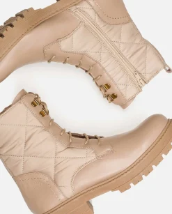 Mujer Yokono Botines|Botín Plano BERNA-007 Beige