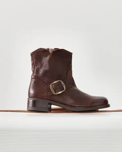 Mujer Yokono Botines|Botín Plano MONS-001 MARRON