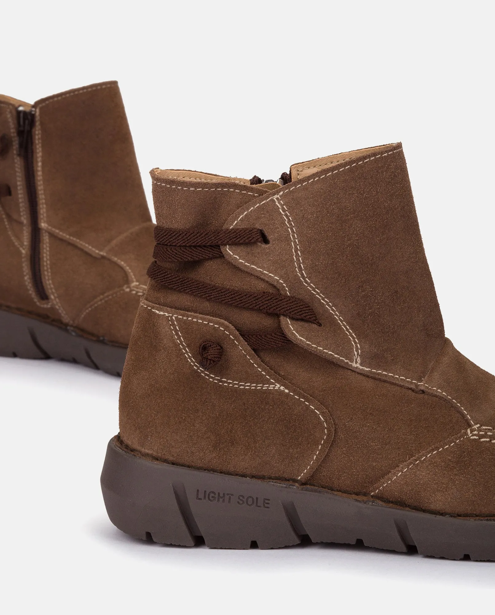 Mujer Yokono Botines|Botín Plano OLBA-001 MARRON