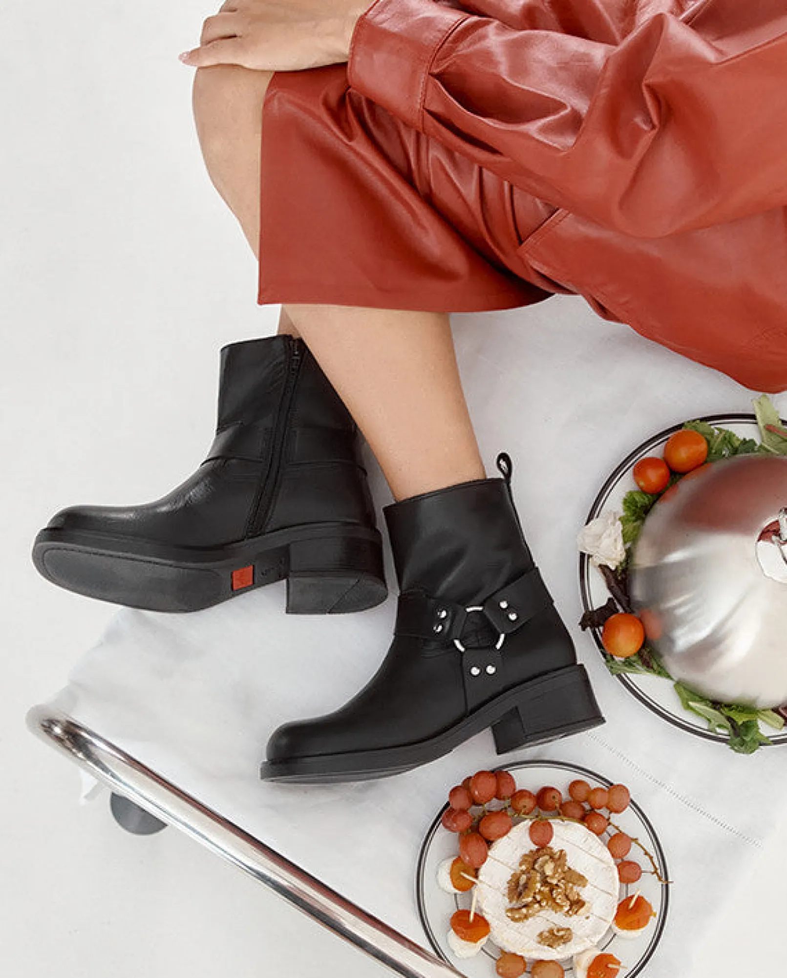 Mujer Yokono Botines|Botín Plano SPA-005 NEGRO