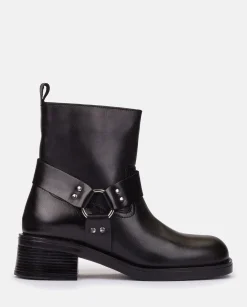 Mujer Yokono Botines|Botín Plano SPA-005 NEGRO