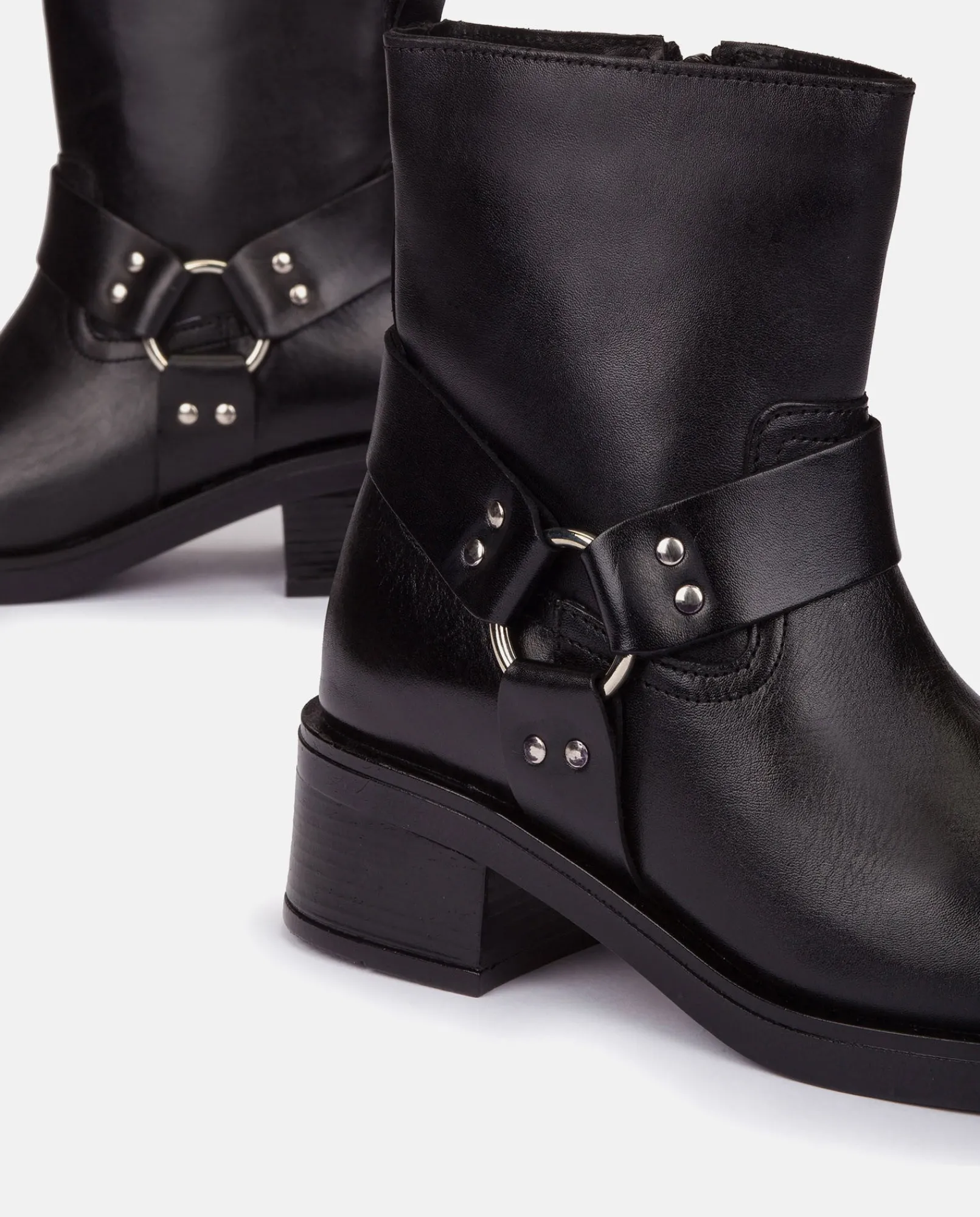 Mujer Yokono Botines|Botín Plano SPA-005 NEGRO