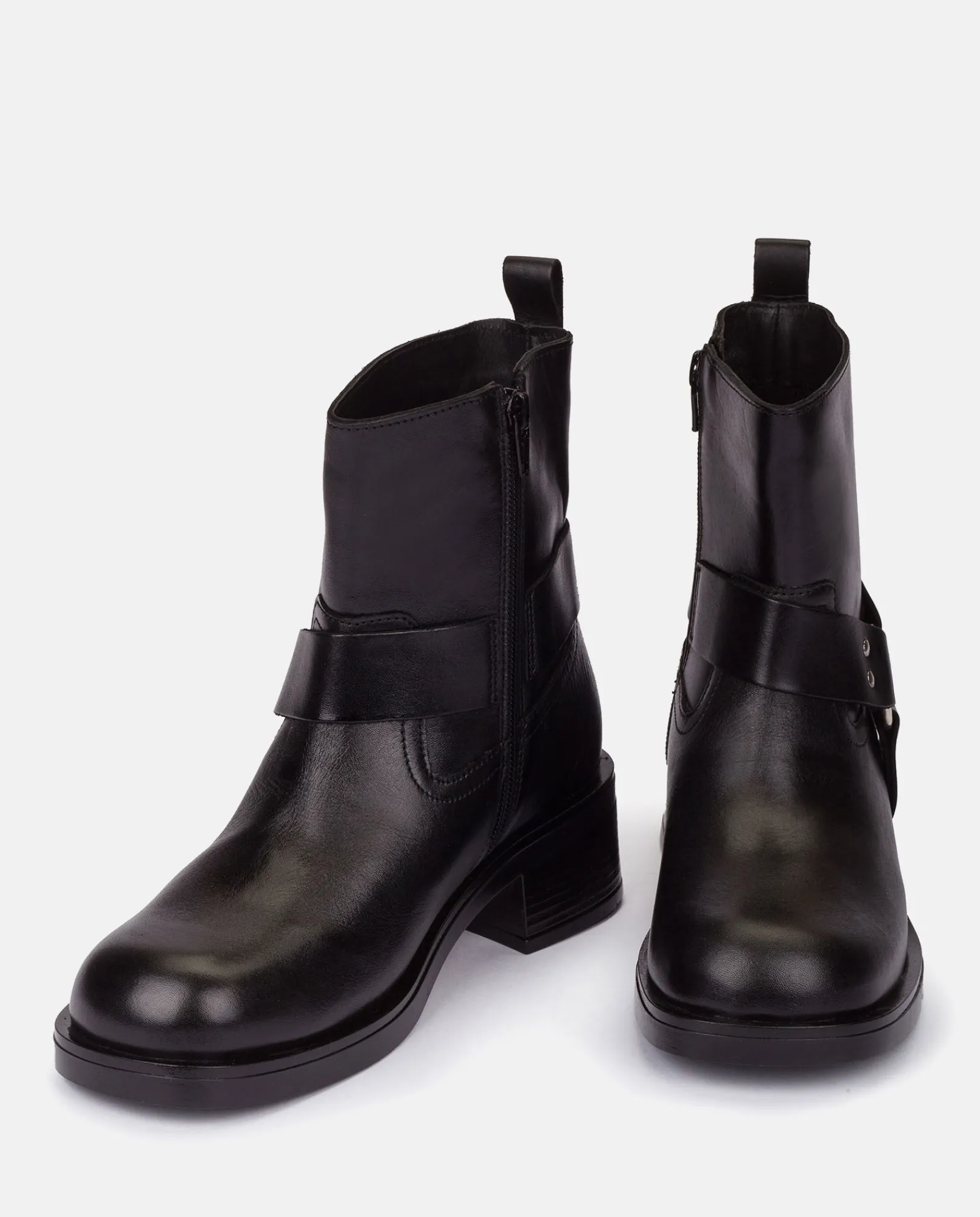 Mujer Yokono Botines|Botín Plano SPA-005 NEGRO