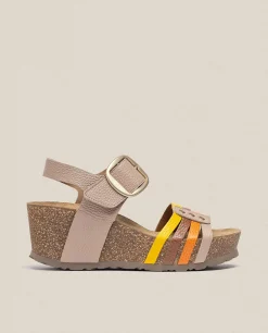 Mujer Yokono Sandalias De Cuña|Sandalia Cuña Bari 304 Beige