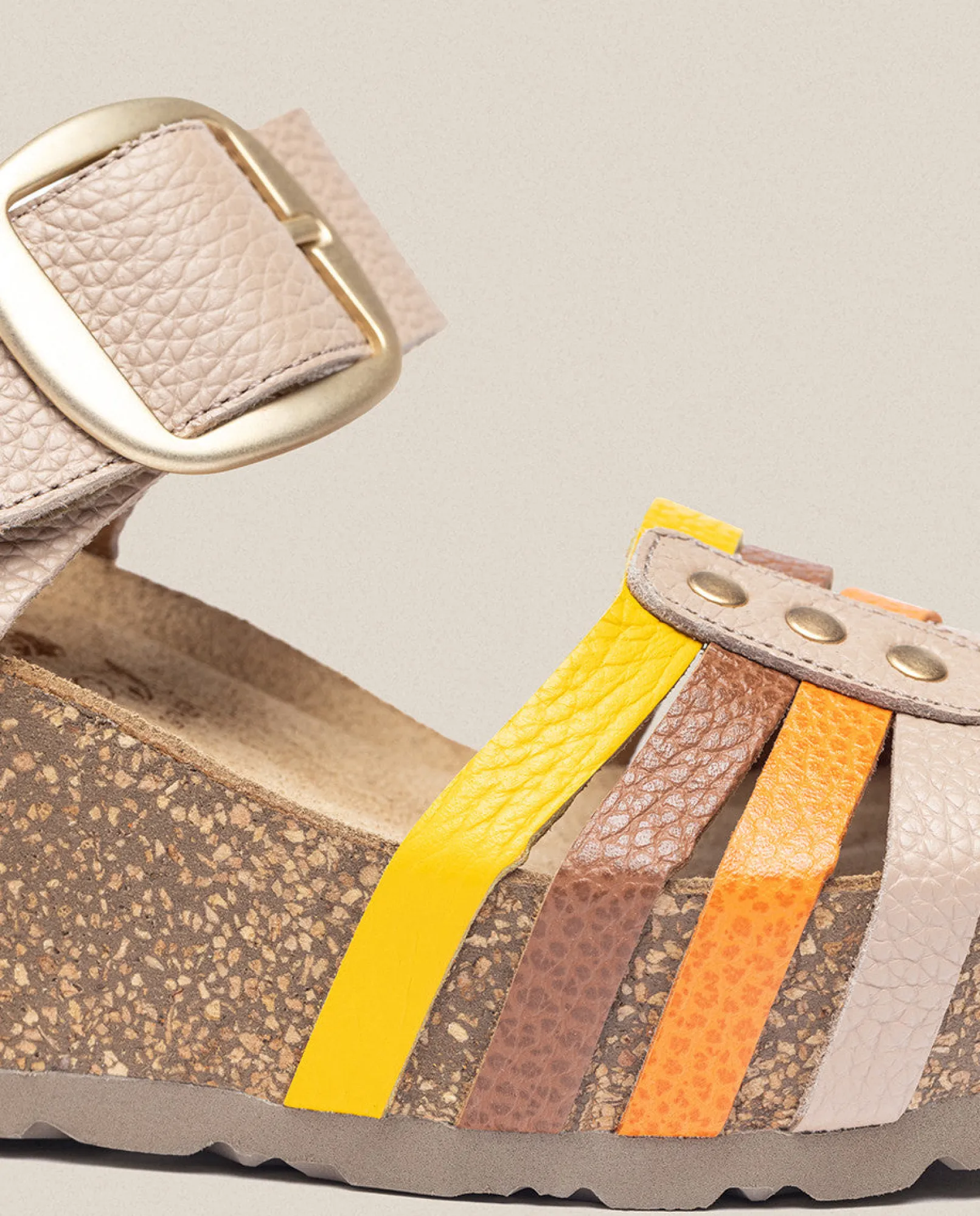 Mujer Yokono Sandalias De Cuña|Sandalia Cuña Bari 304 Beige