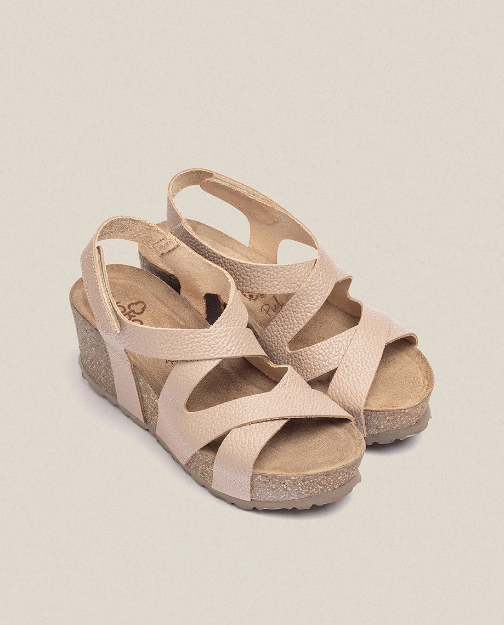 Mujer Yokono Sandalias De Cuña|Sandalia Cuña Bari 303 Beige