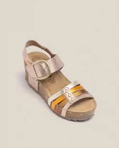 Mujer Yokono Sandalias De Cuña|Sandalia Cuña Bari 304 Rosa