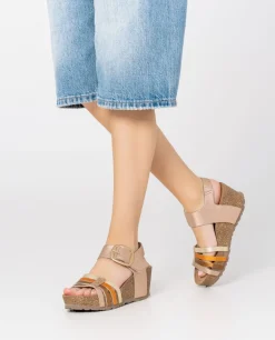 Mujer Yokono Sandalias De Cuña|Sandalia Cuña Bari 304 Rosa