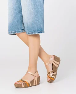 Mujer Yokono Sandalias De Cuña|Sandalia Cuña Bari 302 Rosa