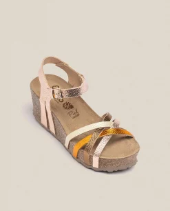 Mujer Yokono Sandalias De Cuña|Sandalia Cuña Bari 302 Rosa