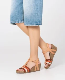 Mujer Yokono Sandalias De Cuña|Sandalia Cuña Cadiz 301 Beige