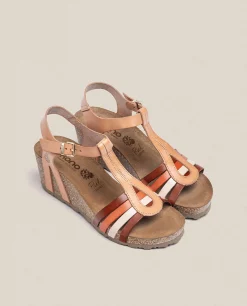 Mujer Yokono Sandalias De Cuña|Sandalia Cuña Cadiz 301 Beige