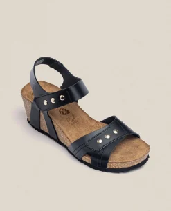 Mujer Yokono Sandalias De Cuña|Sandalia Cuña Cadiz 303 Negro