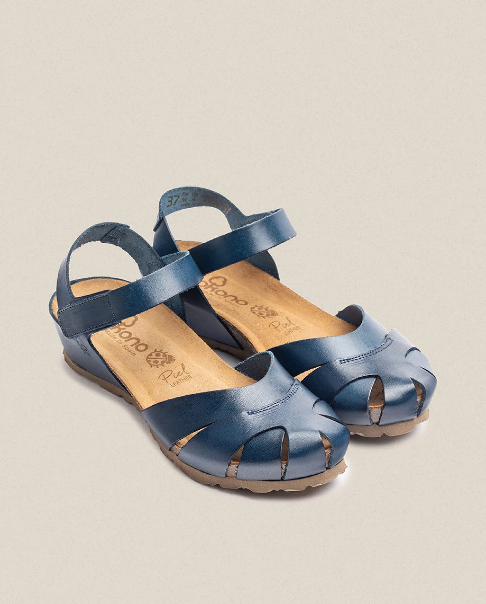 Mujer Yokono Sandalias De Cuña|Sandalia De Cuña Monaco 186 Azul