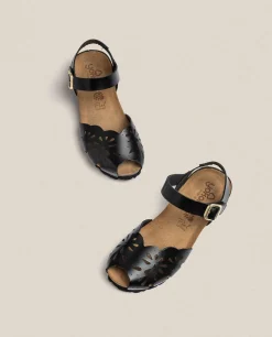 Mujer Yokono Sandalias De Cuña|Sandalia De Cuña Monaco 047 Negro