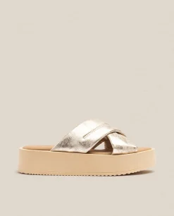 Mujer Yokono Sandalias De Plataforma|Sandalia De Plataforma CARMEN-004 Dorado