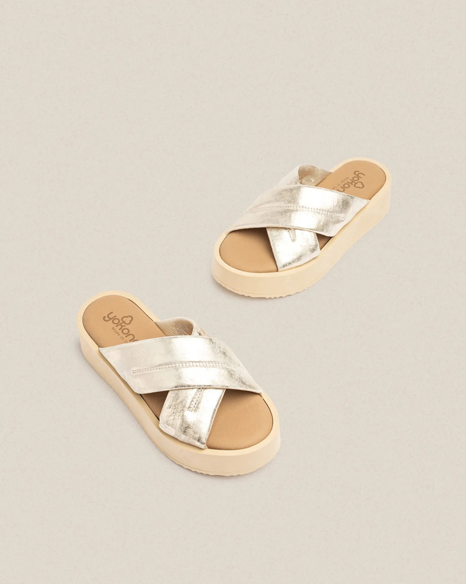 Mujer Yokono Sandalias De Plataforma|Sandalia De Plataforma CARMEN-004 Dorado