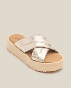 Mujer Yokono Sandalias De Plataforma|Sandalia De Plataforma CARMEN-004 Dorado