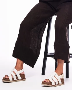 Mujer Yokono Sandalias De Plataforma|Sandalia De Plataforma Oca 007 Blanco