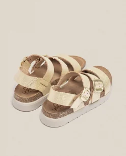 Mujer Yokono Sandalias De Plataforma|Sandalia De Plataforma Tunez 127 Dorado