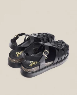 Mujer Yokono Sandalias De Plataforma|Sandalia De Plataforma Tunez 017 Negro