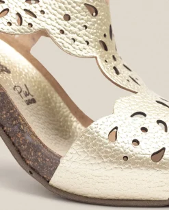 Mujer Yokono Sandalias De Tacón|Sandalia De Tacón Ponza 006 Dorado