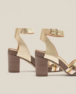 Mujer Yokono Sandalias De Tacón|Sandalia De Tacón Ponza 005 Dorado