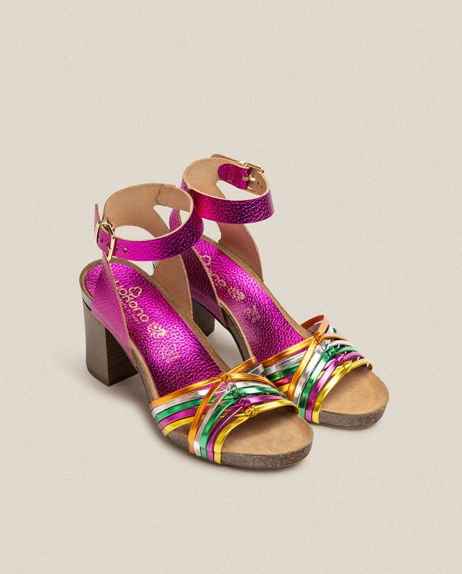 Mujer Yokono Sandalias De Tacón|Sandalia De Tacón Ponza 005 Rosa