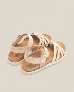 Mujer Yokono Sandalias Planas|Sandalia Plana Arena 001 Beige
