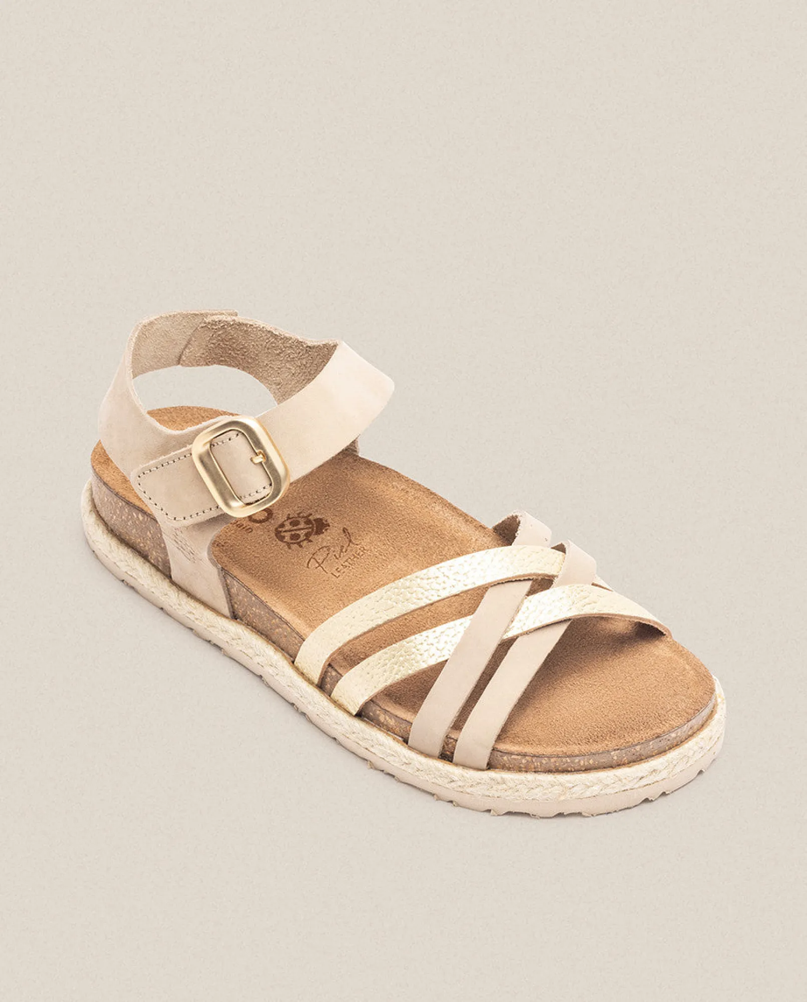 Mujer Yokono Sandalias Planas|Sandalia Plana Arena 001 Beige
