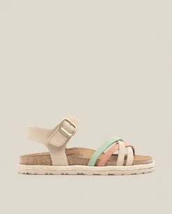 Mujer Yokono Sandalias Planas|Sandalia Plana Arena 001 Beige