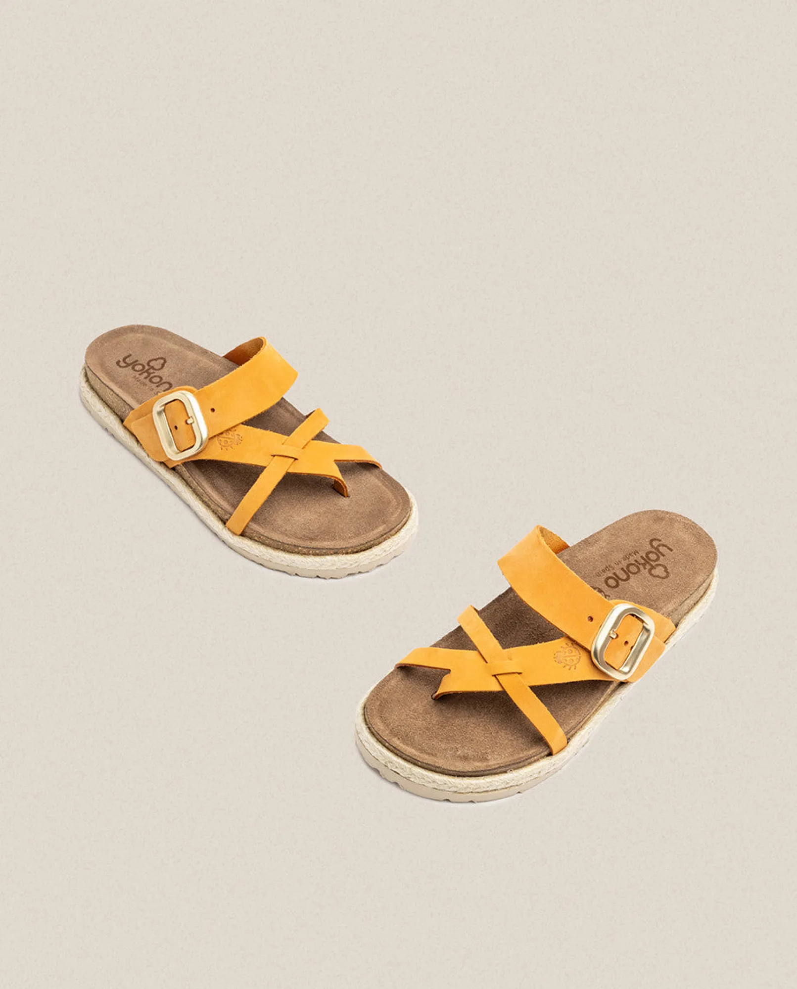 Mujer Yokono Sandalias De Plataforma|Sandalias Planas|Sandalia Plana Arena 003 Naranja
