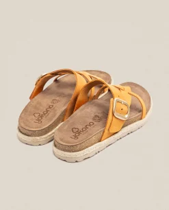 Mujer Yokono Sandalias De Plataforma|Sandalias Planas|Sandalia Plana Arena 003 Naranja
