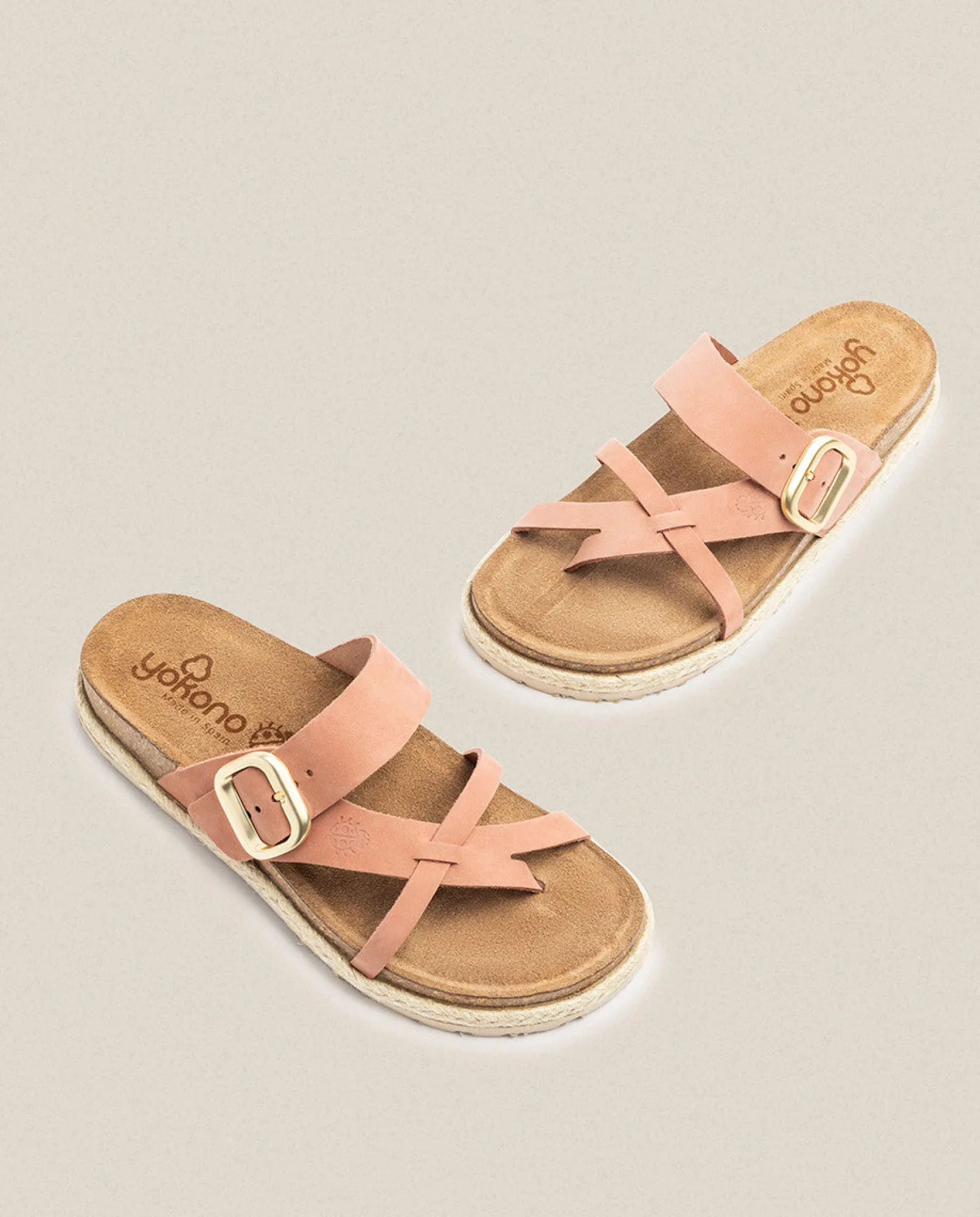Mujer Yokono Sandalias Planas|Sandalia Plana Arena 003 Rosa