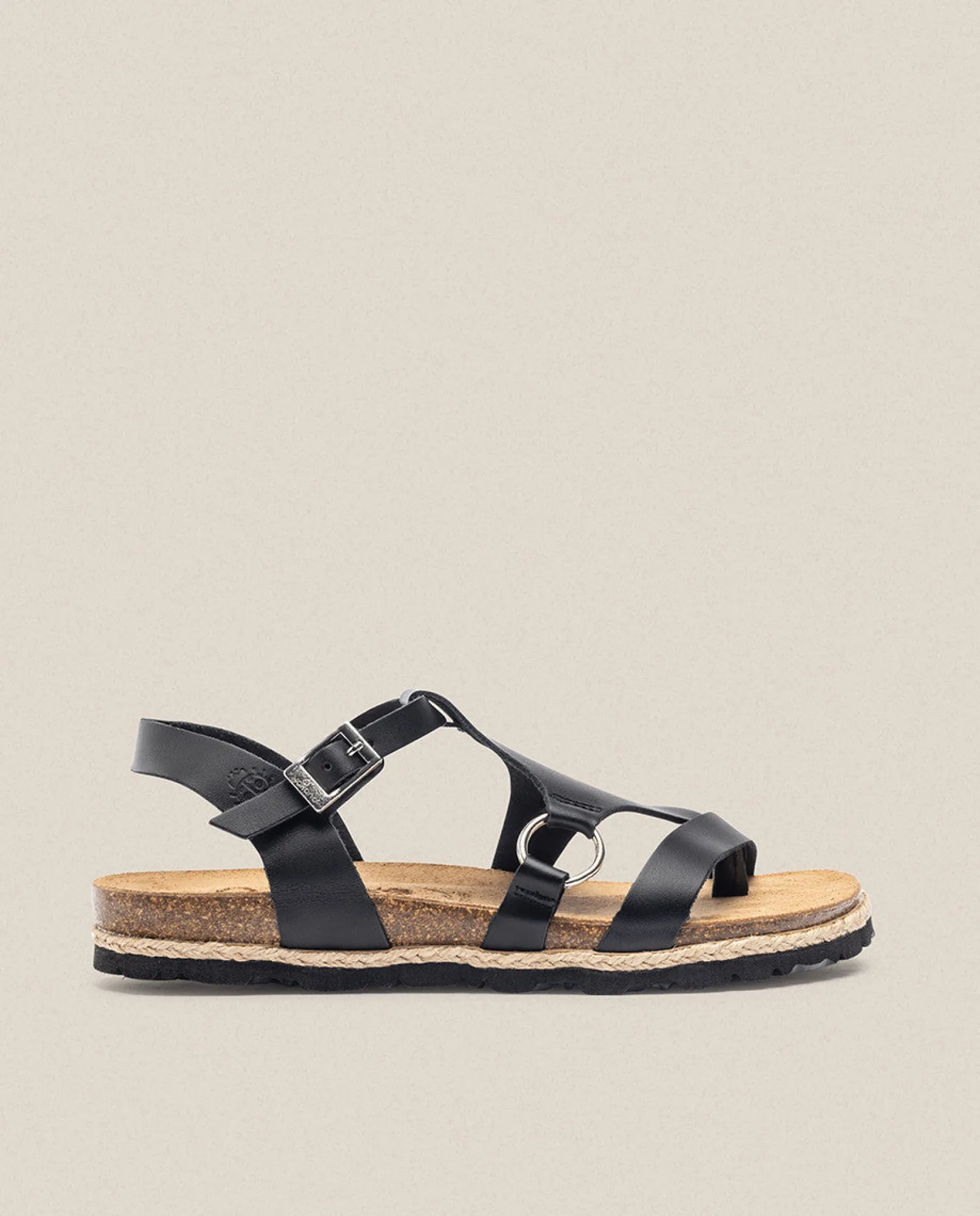 Mujer Yokono Sandalias De Plataforma|Sandalias Planas|Sandalia Plana Chipre 021 Negro