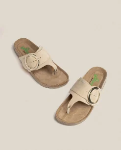 Mujer Yokono Sandalias Planas|Sandalia Plana Granada 704 Beige