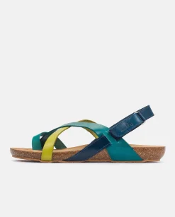 Mujer Yokono Sandalias Planas|Sandalia Plana Ibiza 718 Azul